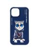 NIMMY futerał GLASSES COOL CAT do IPHONE 15 niebieski