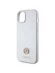 GUESS futerał do IPHONE 13 / 14 / 15 GUHCP15SPS4DGPS (Strass Metal Logo) srebrny