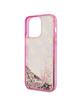 GUESS futerał do IPHONE 14 Pro GUHCP14LLC4PSGP (Liquid Glitter 4G Translucent) różowy