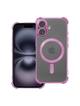Futerał ANTISHOCK ELECTRO do IPHONE 16 kompatybilny z MagSafe purpurowy