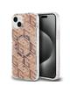 GUESS futerał do IPHONE 15 kompatybilny z MagSafe GUHMP15SHGCUSTGW (IML GCUBE) brązowy