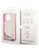 GUESS futerał do IPHONE 14 Pro GUHCP14LLC4PSGP (Liquid Glitter 4G Translucent) różowy