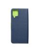 Kabura FANCY Book do SAMSUNG A12 granatowo limonkowy