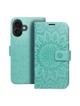Kabura MEZZO Book do IPHONE 16 mandala zielony