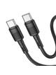 Kabel USB C do USB C Hoco PD 3A 60W 1 m X83 czarny