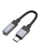 Adapter AUX USB C (męski) do Jack 3,5 mm (żeński) Hoco UPA32C czarny