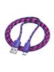 Kabel USB A do Micro USB Hoco 2,4A 1 m X116 gradient fioletowy