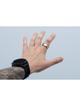 Smart Ring R11M- inteligentny pierścień ze stali ze stacją ładującą rozmiar 8 (18,1mm) złoty