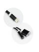 Adapter AUX 2w1 Lightning (męski) do Lightning (żeński) / Jack 3,5 mm (żeński) czarny