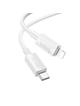 Kabel USB C do Lightning Hoco PD 27W 1 m X107 biały
