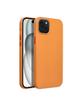 Futerał LEATHER MAG COVER kompatybilny z MagSafe do IPHONE 15 Plus pomarańczowy