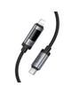 Kabel USB C do Lightning Hoco PD 27W 1,2 m z wyświetlaczem U148 czarny