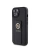 GUESS futerał do IPHONE 13 / 14 / 15 GUHCP15SPGSSADK (Grip Stand 4G Saffiano Strass) czarny