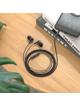 Słuchawki przewodowe douszne USB C Hoco M97 czarne