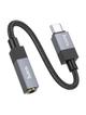 Adapter AUX USB C (męski) do Jack 3,5 mm (żeński) Hoco UPA32C czarny