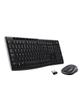 Zestaw bezprzewodowy klawiatura QWERTY + myszka Logitech MK270 czarny