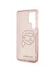 KARL LAGERFELD futerał do SAMSUNG S25 Ultra KLHCS25LHKHDCELP (IML Rhinestones K Head) różowy