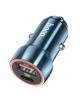 Ładowarka samochodowa Hoco USB A + USB C QC3.0 PD 20W Z46A niebieska