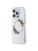 GUESS futerał do IPHONE 15 Pro kompatybilny z MagSafe GUHMP15LHFWFCT (Flowers Wreath) transparentny
