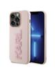 KARL LAGERFELD futerał do IPHONE 15 Pro KLHCP15L3DMBKCP (3D Logo Glitter) różowy