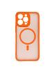 Futerał do iPhone 15 PRO MAX Full Matte Mag Cover zgodny z MagSafe pomarańczowy