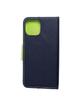 Kabura do IPHONE 15 Fancy Book granatowo limonkowy