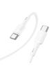 Kabel USB C do USB C Hoco PD 3A 60W 1 m X83 biały