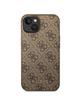 GUESS futerał do IPHONE 14 GUHCP14SG4GFBR (4G Gold Logo) brązowy