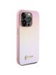 GUESS futerał do IPHONE 14 Pro GUHCP14LPSAIRSP (Saffiano Iridescent Script) pink