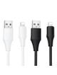 Kabel USB A do Lightning Hoco 2,4A silikonowy 1 m X124 czarny