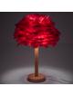 Lampka nocna z piórkiem Art Deco czerwona CBDPH