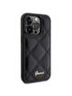 GUESS futerał do IPHONE 15 Pro Max GUHCP15XPSQSQSK (Quilted Metal Logo) czarny