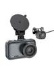 Kamera samochodowa Hoco z wyświetlaczem 3" 1080P/30fps + kamera tylna 720P/25fps DV6  stalowo szara