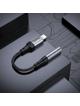 Adapter AUX Lightning do Jack 3,5 mm Hoco 0,12 m LS36A szary