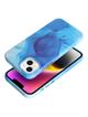 Futerał LEATHER MAG COVER kompatybilny z MagSafe do IPHONE 14 Plus blue splash