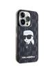 KARL LAGERFELD futerał do IPHONE 15 Pro KLHCP15LHNKMKLK (Ikonik Monogram) czarny