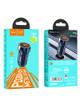 Ładowarka samochodowa Hoco USB A + USB C QC3.0 PD 20W Z46A niebieska