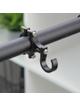 Hak uchwyt na zakupy do roweru / hulajnogi aluminiowy  FS366-004 czarny