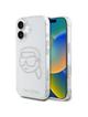KARL LAGERFELD futerał do IPHONE 16 KLHCP16SHKHDCELT (IML Rhinestones K Head) transparentny