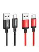 Kabel USB A do USB C Hoco 3A 1 m X89 czarny