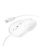 Myszka przewodowa Hoco USB A 1600 dpi GM13 biała