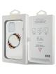 GUESS futerał do IPHONE 15 Pro Max kompatybilny z MagSafe GUHMP15XHFWFCT (Flowers Wreath) transparentny