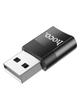 Adapter OTG USB A do USB C Hoco UA17 czarny