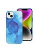 Futerał LEATHER MAG COVER kompatybilny z MagSafe do IPHONE 14 Plus blue splash