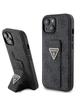 GUESS futerał do IPHONE 13 / 14 / 15 GUHCP15SPGS4TDK (Grip Stand 4G Triangle Strass) czarny