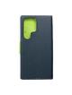 Kabura do SAMSUNG S25 Ultra Fancy Book granatowo limonkowy