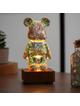 Lampka nocna LED 3D Miś Art Deco stojący L3GFBD