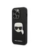 KARL LAGERFELD futerał do IPHONE 14 Pro KLHCP14LSAPKHK (Saffiano With Karl Head Patch) czarny