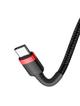 Kabel USB C do USB C Baseus 3A 1 m  CATKLF-G91 czerwono-czarny