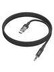 Kabel AUX Jack 3,5 mm do USB C Hoco 1,2 m UPA27 czarny